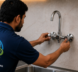 Kitchen Wall Mixer Installation