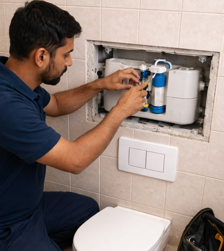 Wall Mounted Cistern Full Repair